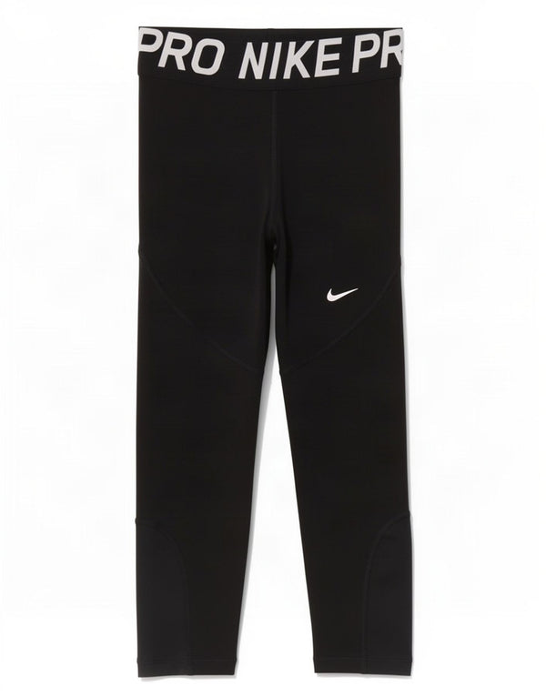 Nike Dame Dri Fit Capri Leggings UK 6 XS Sort Polyester