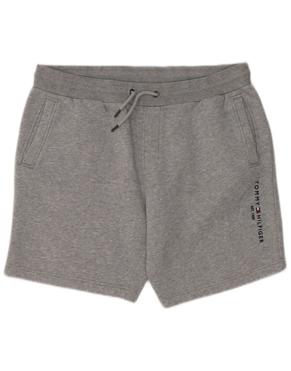Tommy Hilfiger Herre grafiske sportsshorts, store grå bomuld