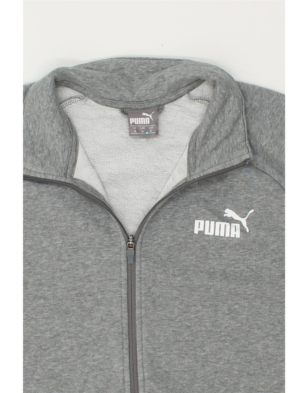 PUMA Mens Graphic Tracksuit Top Jacket Medium Grey Cotton Vintage Puma and Second-Hand Puma from Messina Hembry 