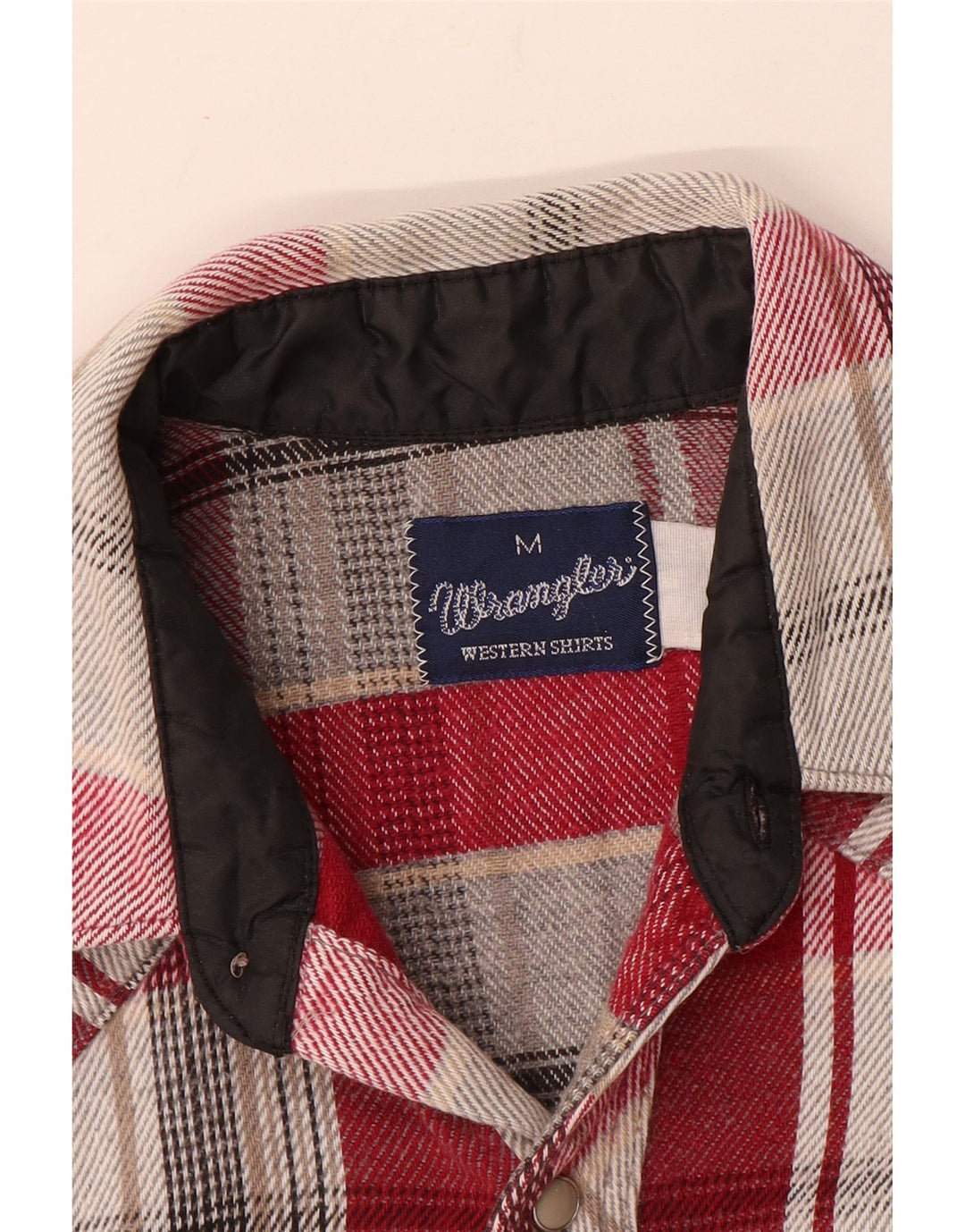 Wrangler Flanelskjorte til mænd, medium rød ternet