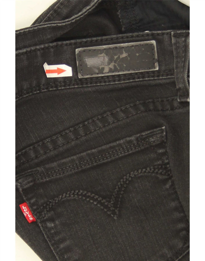 Levi's Slim Jeans med lav talje til kvinder W29 L32 sort bomuld