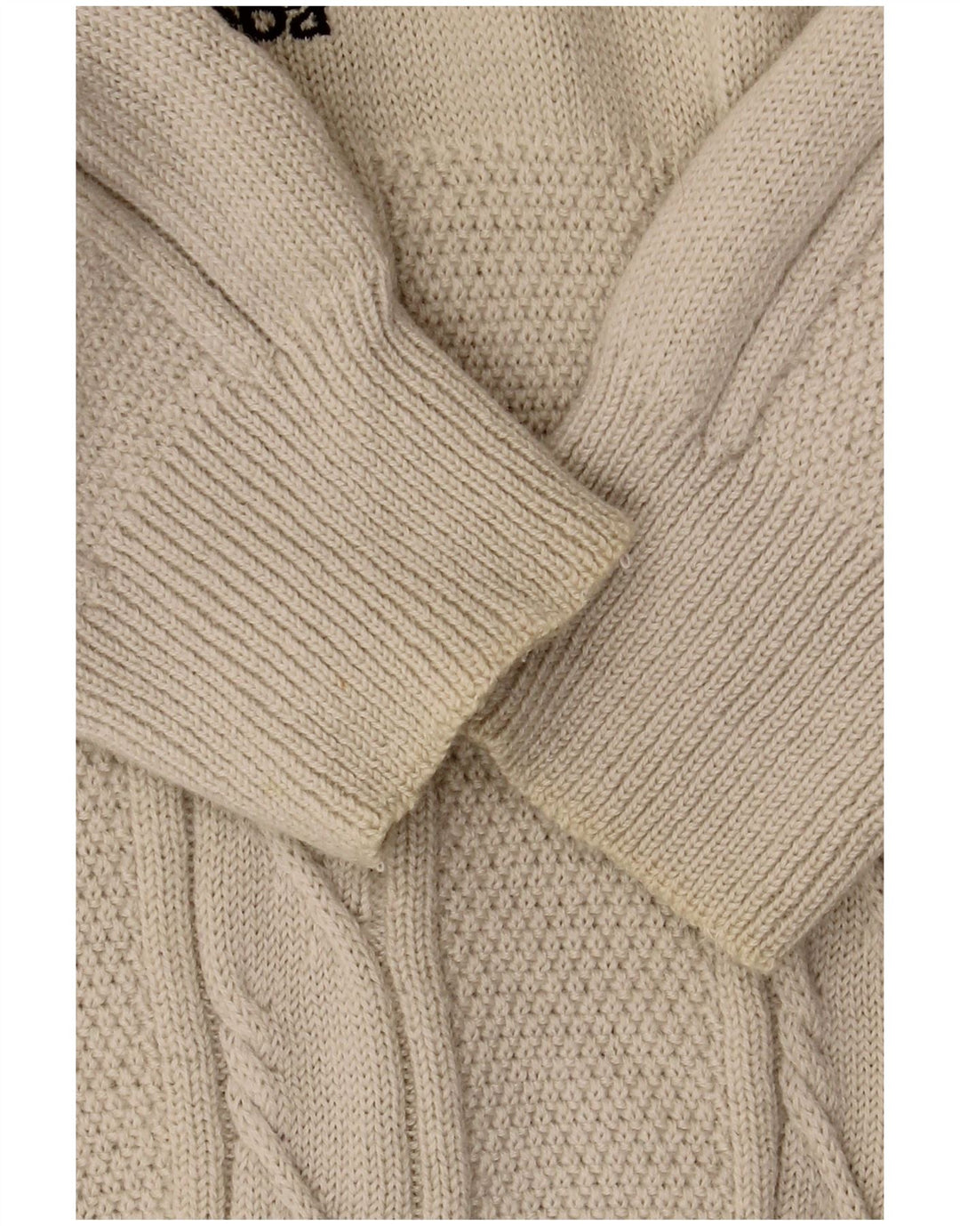 KAPPA Herre grafisk rund hals sweater stor beige