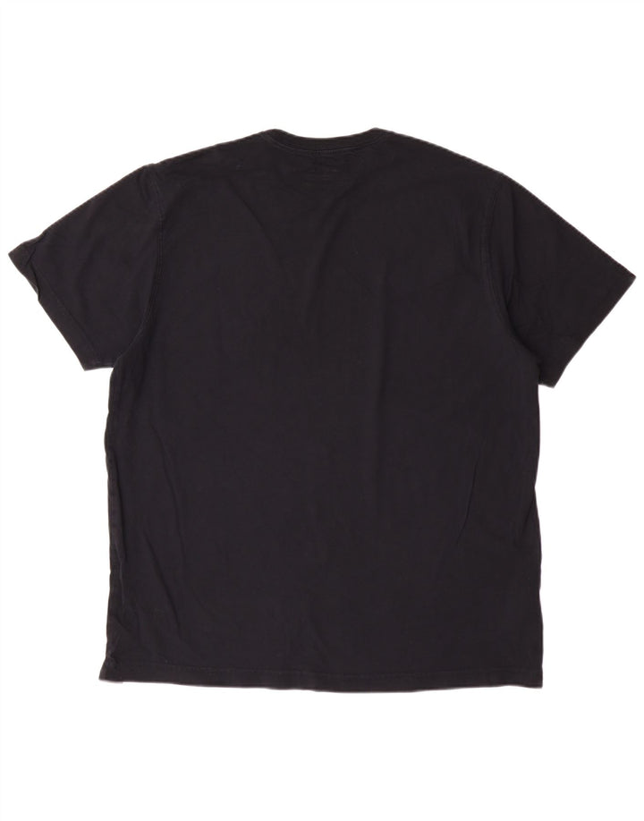 EDDIE BAUER Herre T-Shirt Top Stor Sort Bomuld