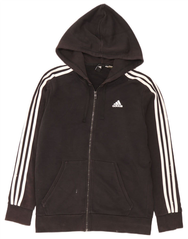 Adidas Hættetrøje med lynlås til mænd mellem sort