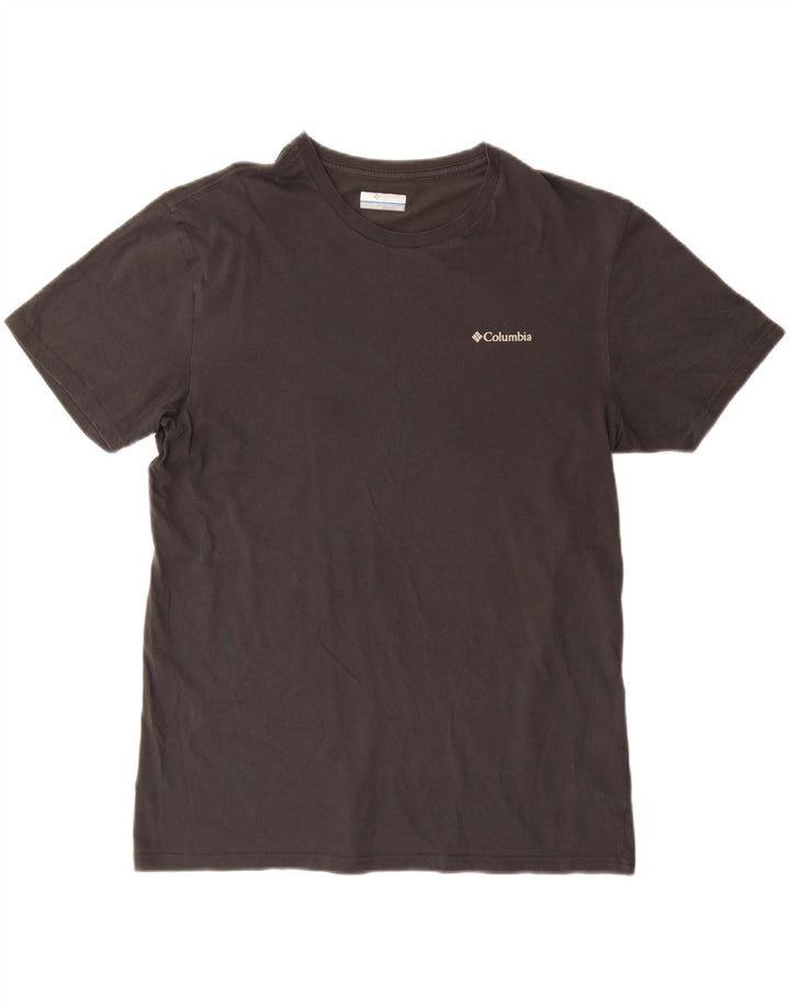 Columbia Herre Grafisk T-Shirt Top Stor Grå Bomuld