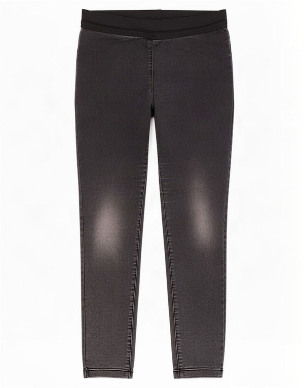 Marks & Spencer Dame Jegging Jeans UK 12 Medium W32 L28 Sort Bomuld