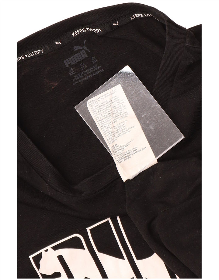 PUMA Herre grafisk T-shirt top 2XL sort bomuld