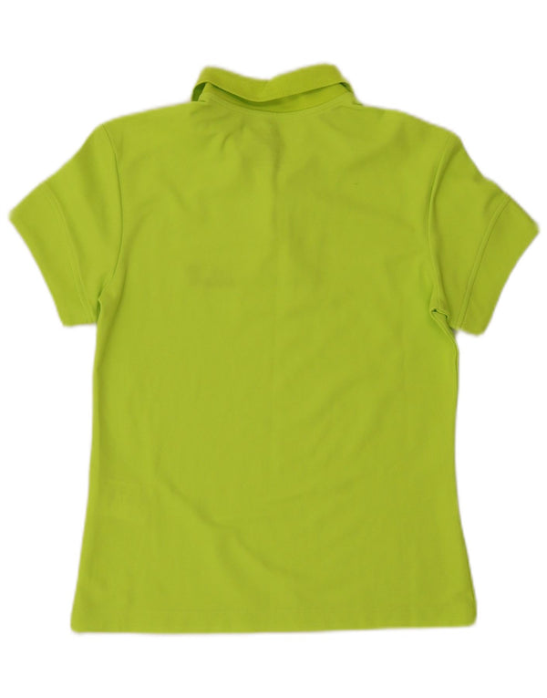JACK WOLFSKIN Dame Polo Shirt UK 10 Small Green Polyester