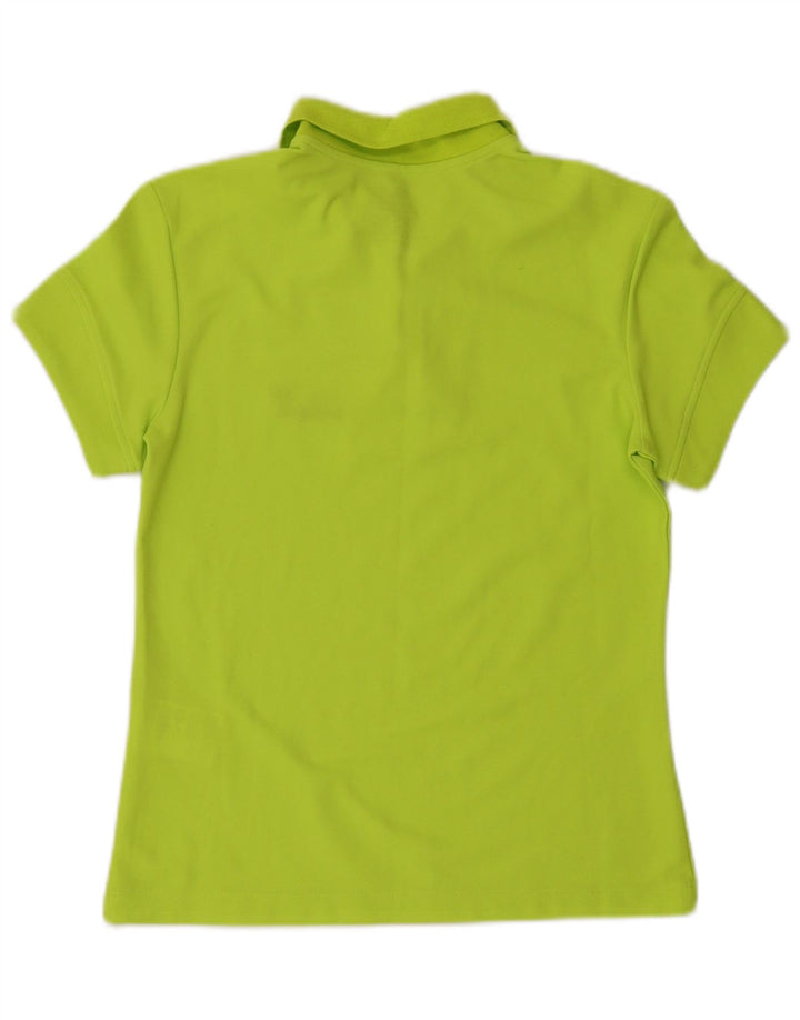 JACK WOLFSKIN Dame Polo Shirt UK 10 Small Green Polyester