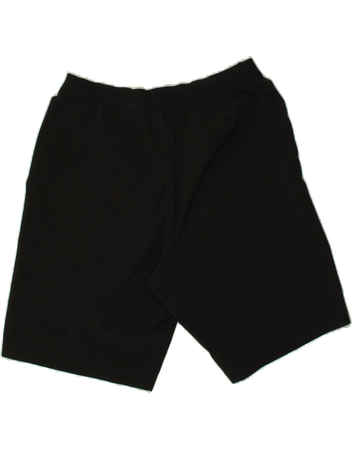 REEBOK Mens Graphic Sport Shorts Small  Black Polyester Vintage Reebok and Second-Hand Reebok from Messina Hembry 