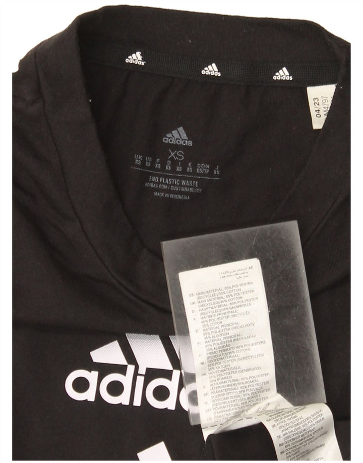 Adidas Herre Aeroready Grafisk T-Shirt Top XS Sort Polyester
