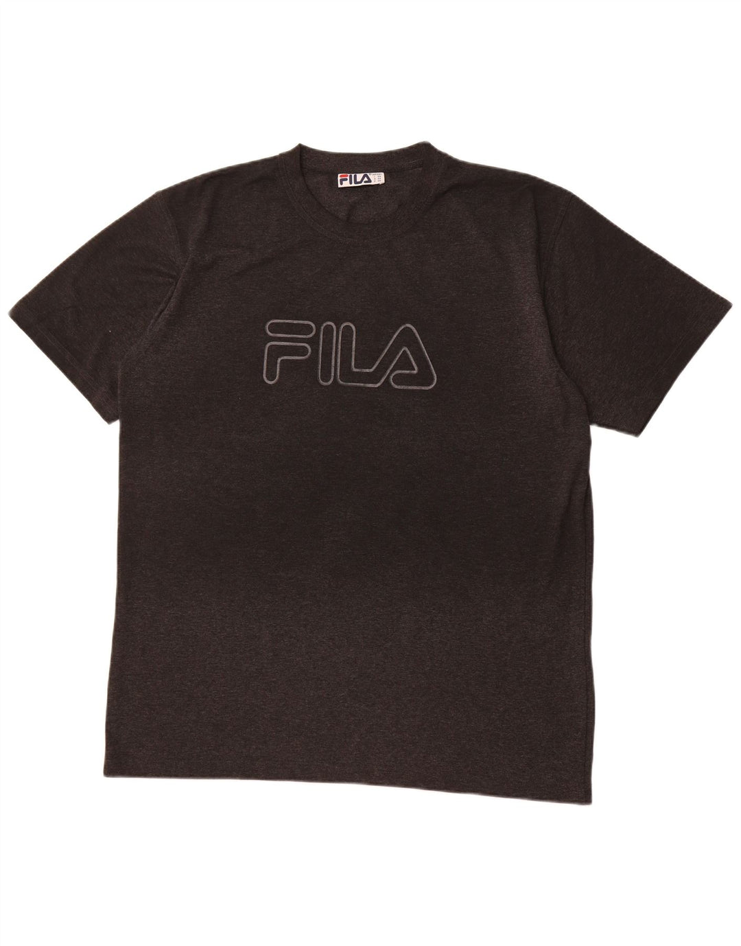 FILA Herre Grafisk T-Shirt Top 2XL Grå Bomuld