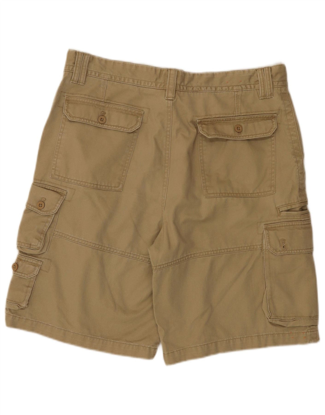 IZOD Herre Cargo Shorts W36 Large Beige Bomuld