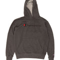 CHAMPION Mens Graphic Hoodie Jumper Medium Grey Polyester Vintage Champion and Second-Hand Champion from Messina Hembry 