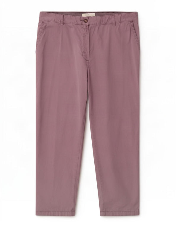 Marks & Spencer Lige Chinobukser til kvinder UK 16 Large W34 L26 Lilla