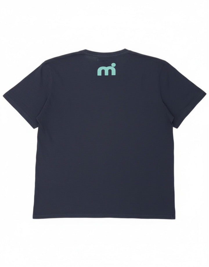 Mistral Herre Grafisk T-Shirt Top 2XL Navy Blue