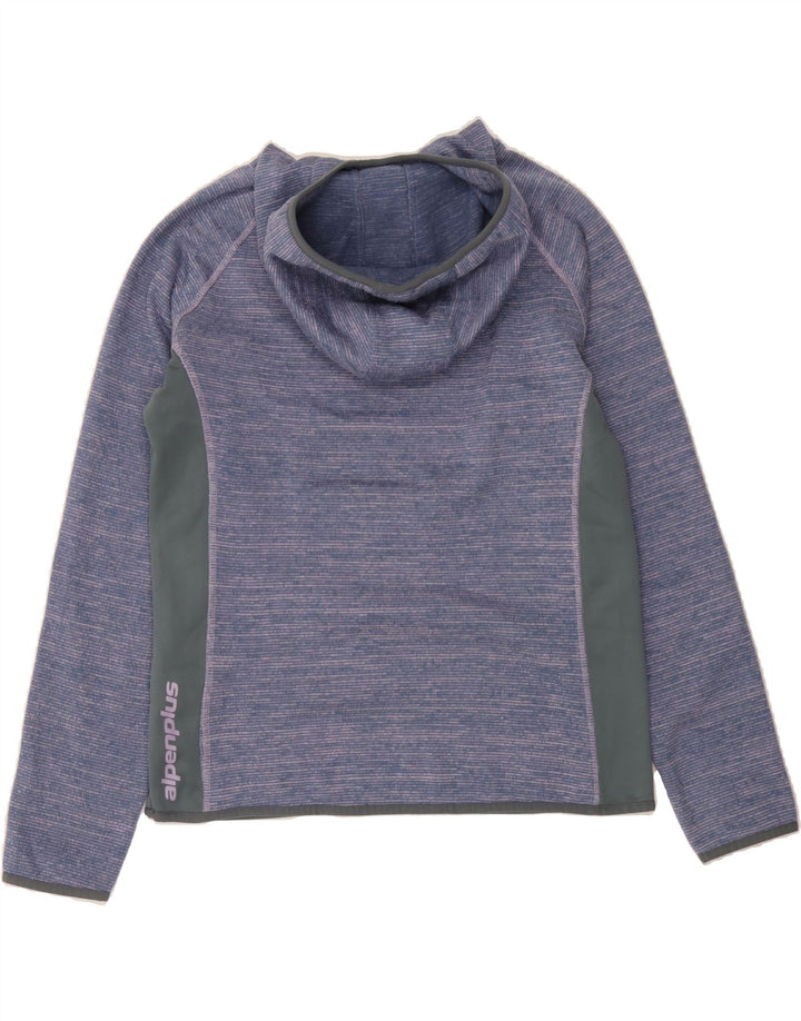 ALPENPLUS Womens Hoodie Jumper UK 18 XL Blue Flecked Polyester Vintage Alpenplus and Second-Hand Alpenplus from Messina Hembry 