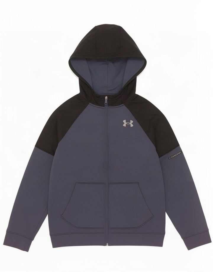Under Armour Boys Hættetrøje med lynlås 9-10 år Medium Navy Blue