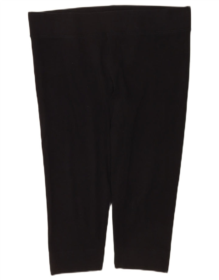 Marks & Spencer Dame Capri Leggings UK 16 Large Black Bomuld