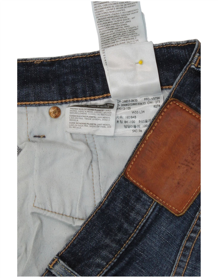 Levi's Herre 512 Slim Tapered Jeans W33 L34 Blå Bomuld