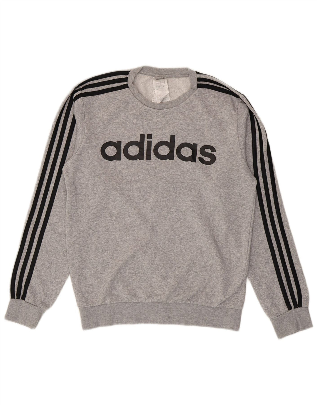 Adidas grafisk sweatshirt til mænd, lille grå bomuld