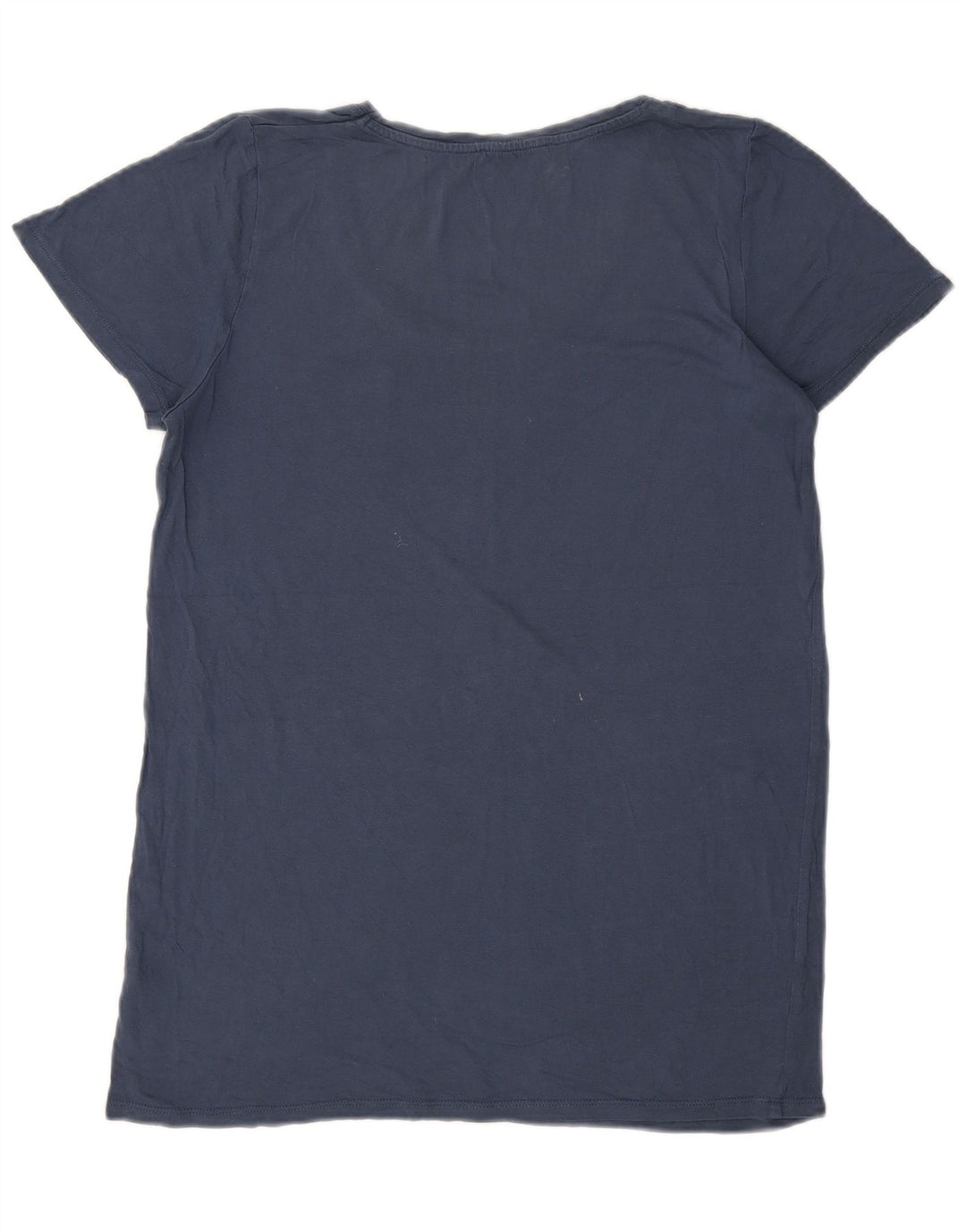 Oasis Dame T-Shirt Top UK 14 Medium Blue Viscose