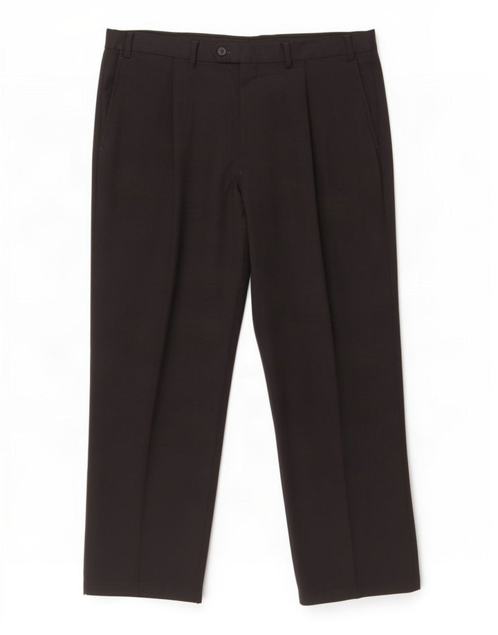 Marks & Spencer Herre Pegged Suit Bukser W38 L31 Sort Polyester