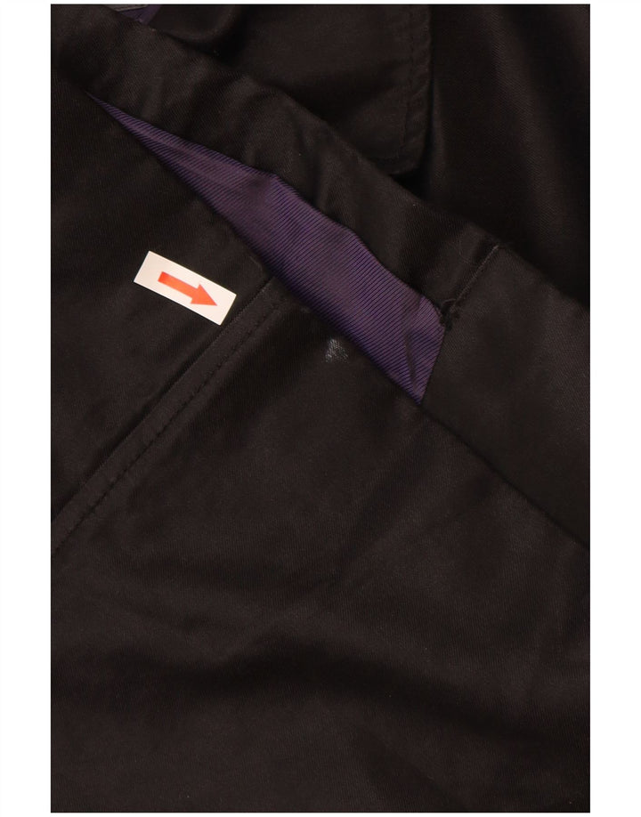 Armani Exchange Herre Trench Coat UK 42 XL Sort Bomuld