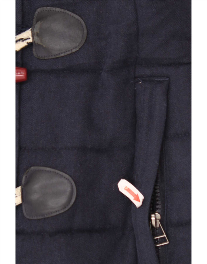 Superdry Polstret Duffle-jakke med hætte til kvinder UK 12 Medium Navy Blue