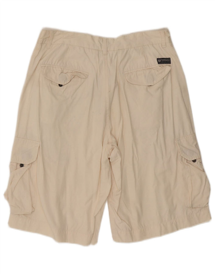 Fordocks Herre Cargo Shorts IT 46 Small W30 Off White Bomuld