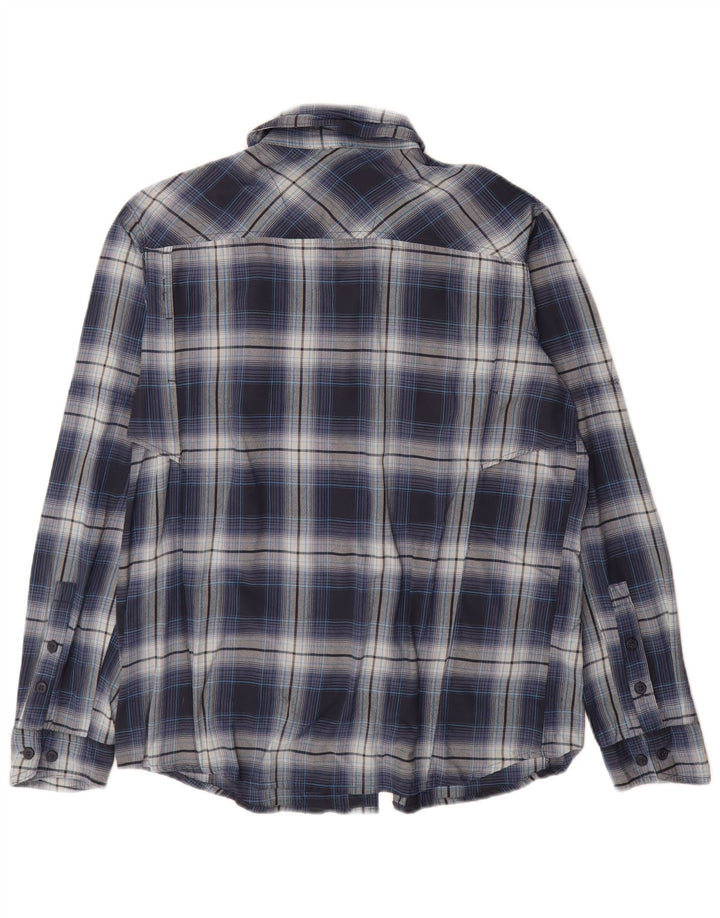 Columbia Herre Omni-Shade skjorte Medium Navy Blue Check