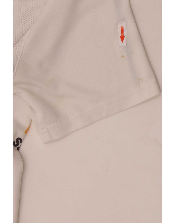 Nike grafisk t-shirt til mænd, medium hvid polyester sport