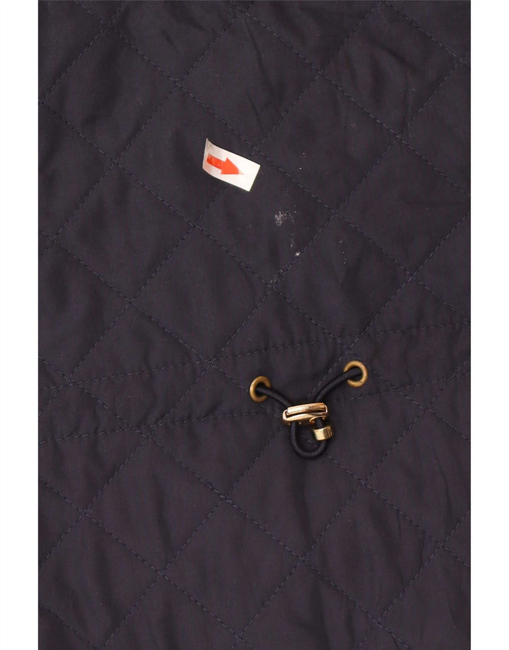 Zara Dame Quilted Gilet UK 18 XL Navy Blue