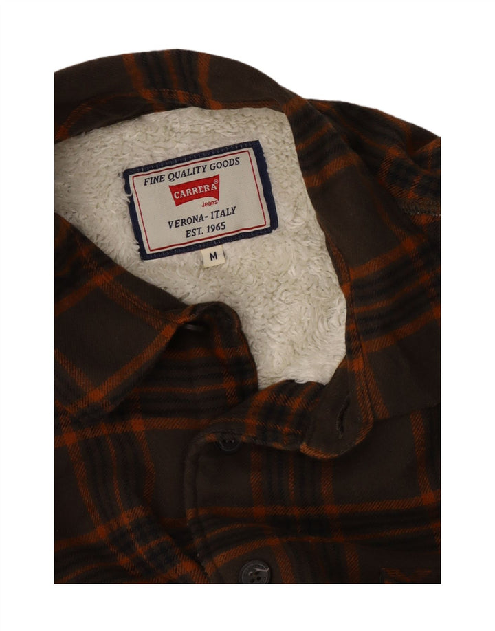 Carrera herre skovhugger flannel skjorte medium brun ternet