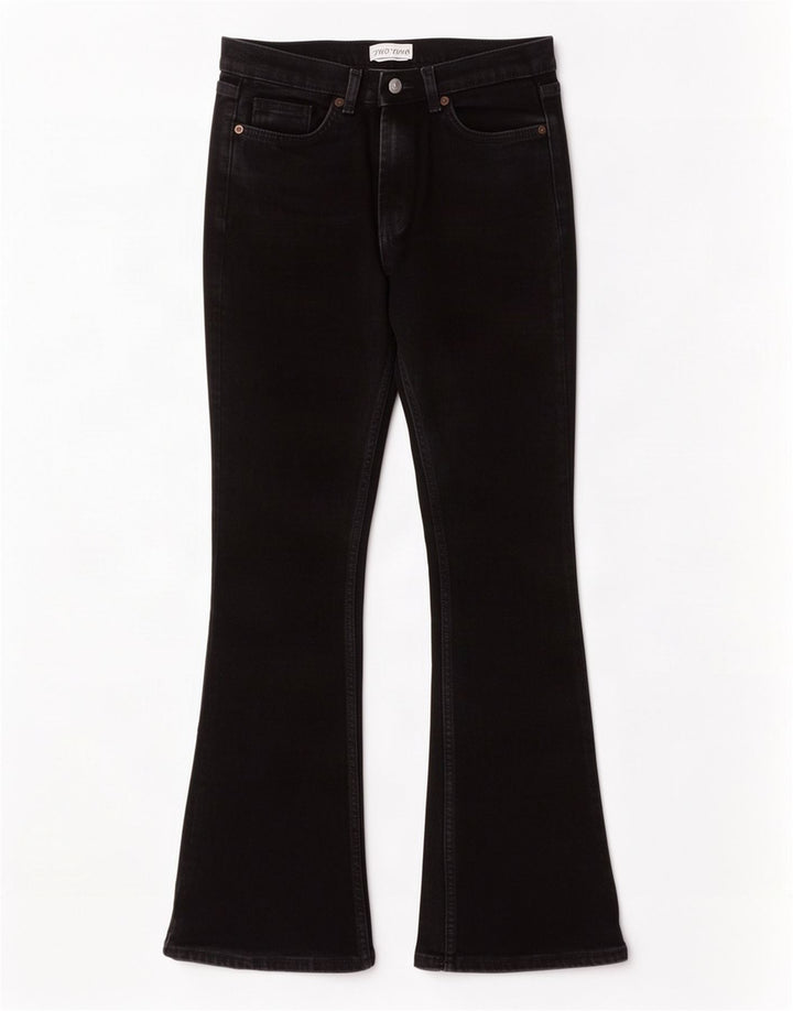 Zara Dame Flared Jeans EU 34 2XS W24 L32 Sort