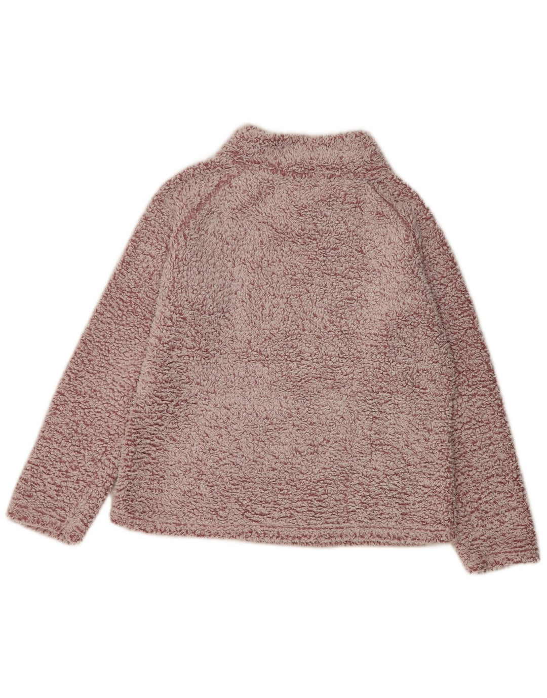 John Lewis Dame Loose Fit Fleece Jumper UK 14 Medium Pink Polyester