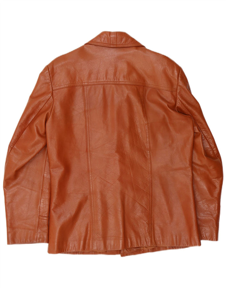 Vintage herre læderjakke UK 38 Medium Brown