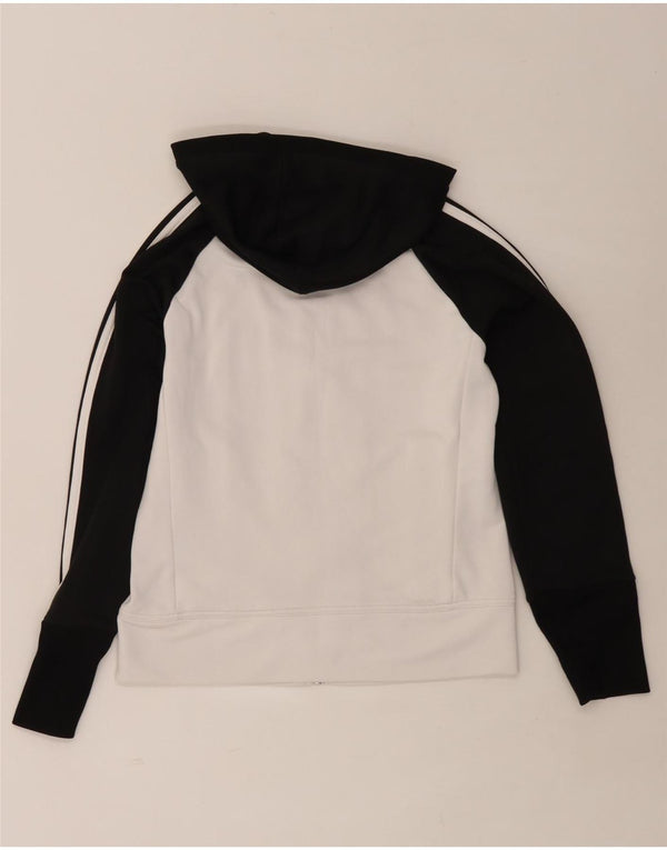 Adidas Dame Clima 365 Hættetrøje Sweater UK 12 Medium White Colourblock