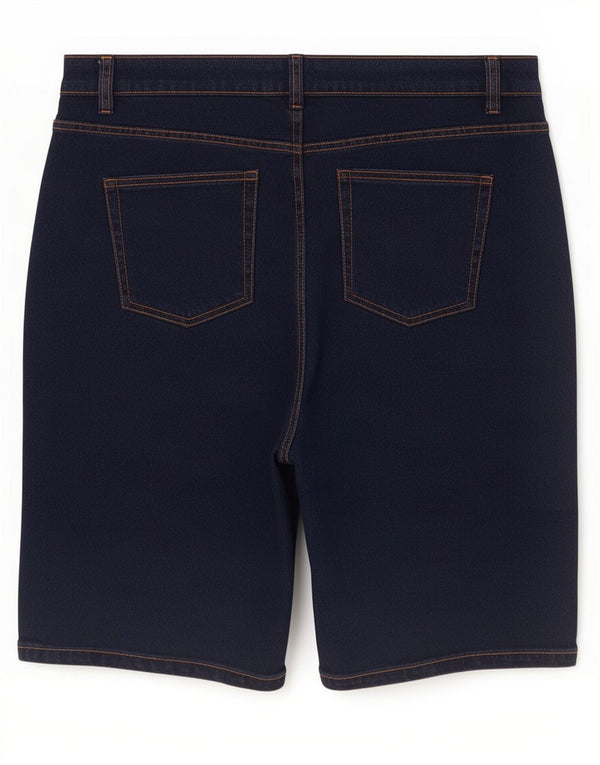 Marks & Spencer Womens Autograph Denim Shorts UK 16 Large W36 Navy Blue