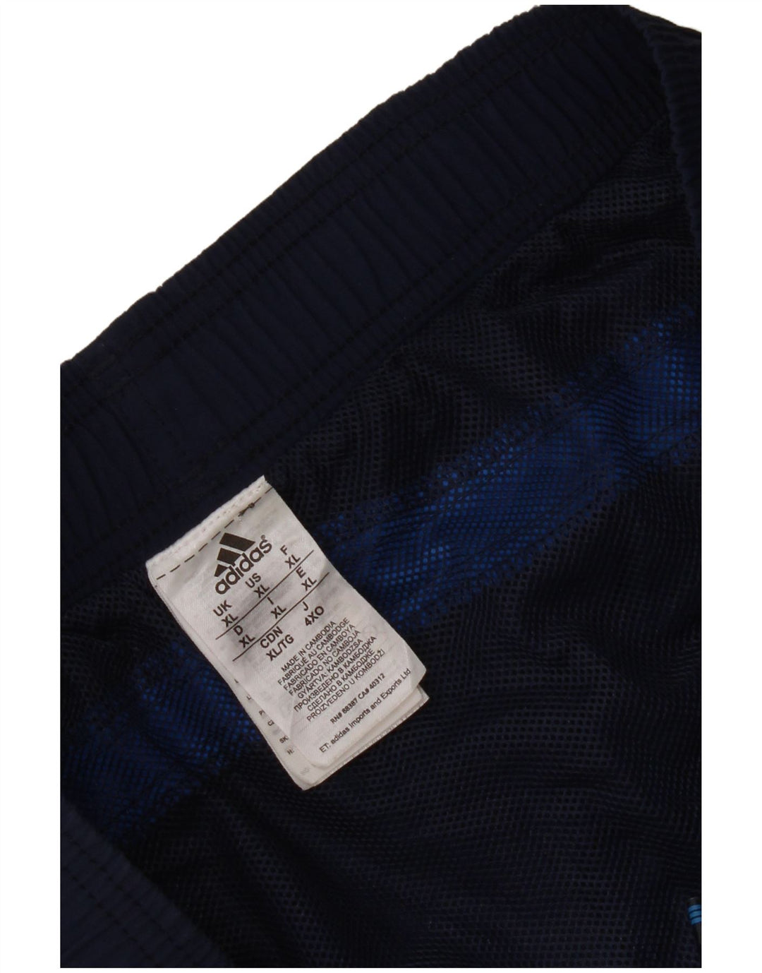 Adidas badeshorts til mænd XL marineblå nylon