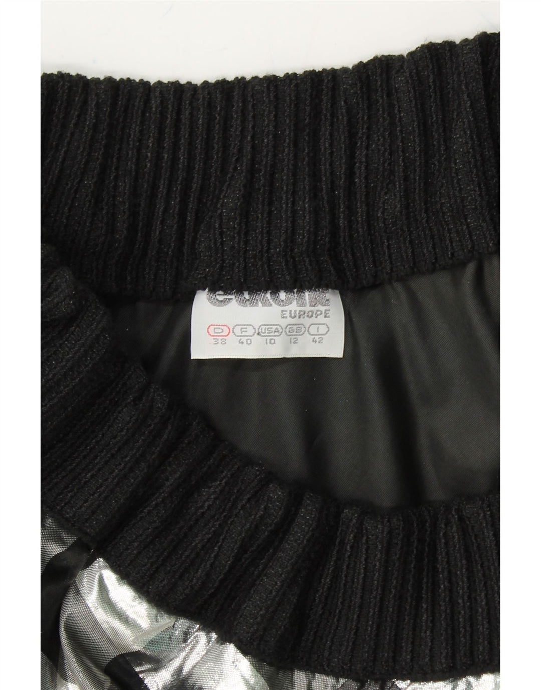 VINTAGE Womens A-Line Skirt UK 12 Medium W28 Black Check Vintage Vintage and Second-Hand Vintage from Messina Hembry 