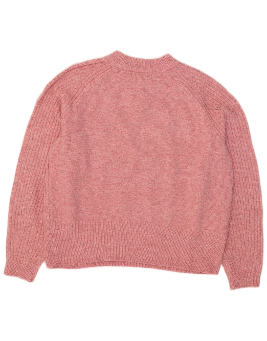 Marks & Spencer Dame sweater med rund hals DK 14 Medium Pink Akryl