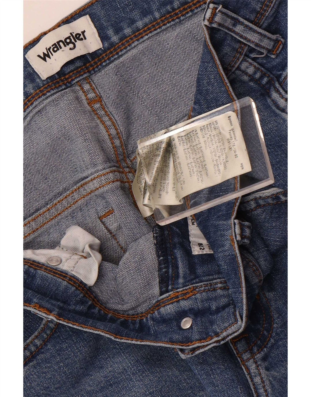 Wrangler Herre Texas Slim Jeans W36 L32 Blå Bomuld