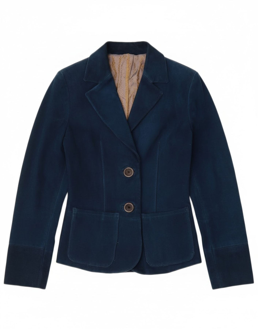 Vintage dame 2-knaps blazerjakke UK 4 XS marineblå