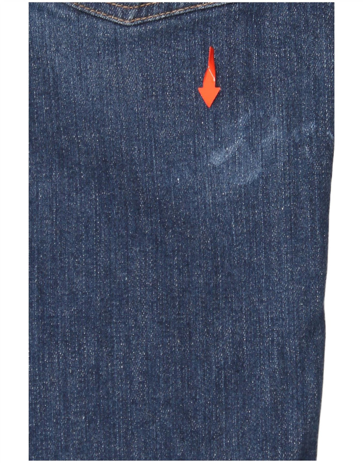 FAT FACE Dame Elise Jeans med brede ben UK 8 Small W28 L28 Navy Blue