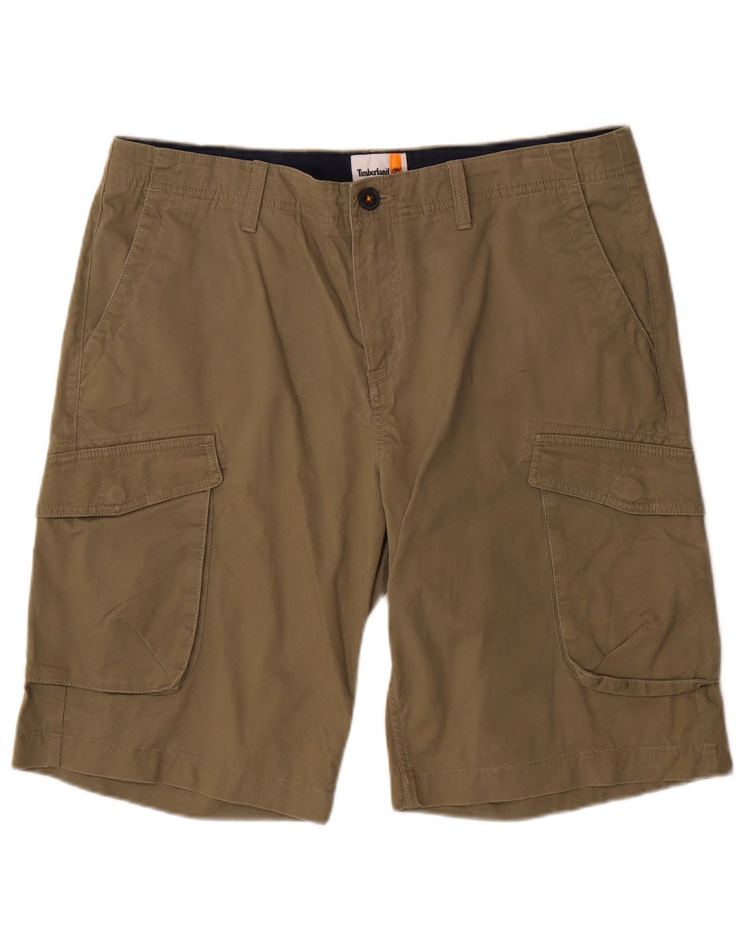 Timberland Herre Cargo Shorts W36 Stor Khaki Bomuld