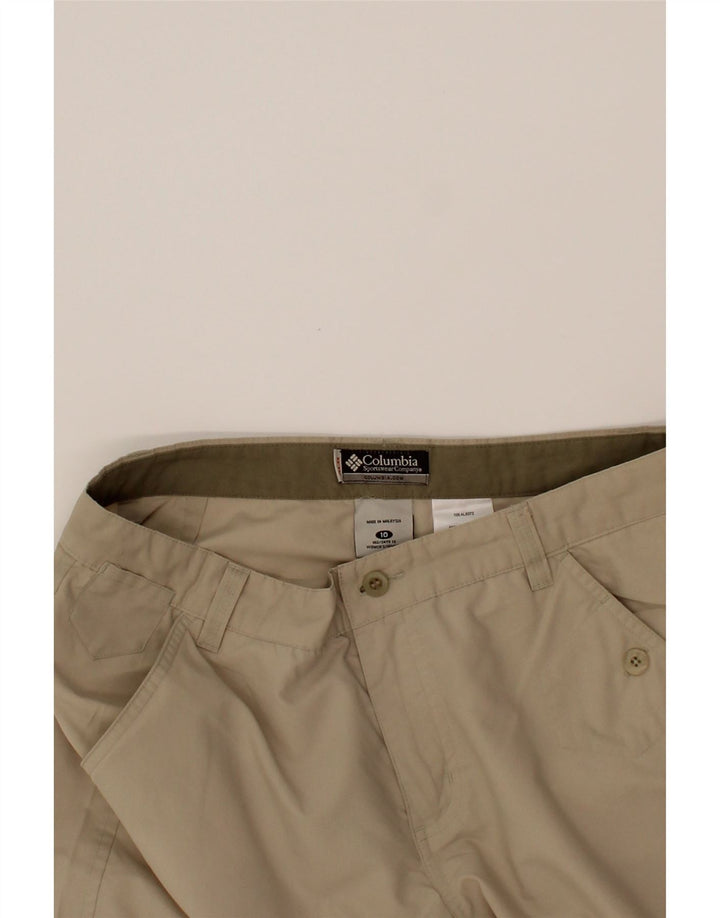 COLUMBIA Womens Chino Shorts US 10 Large W32 Beige Polyester Vintage Columbia and Second-Hand Columbia from Messina Hembry 