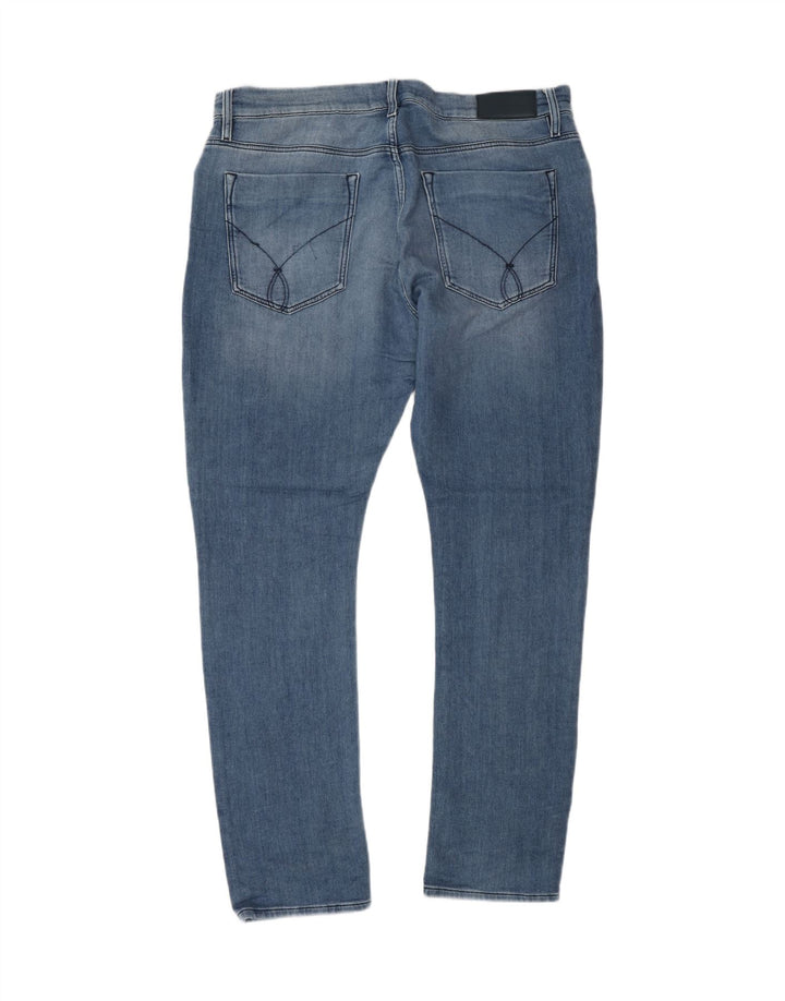 Calvin Klein Herre Skinny Jeans W36 L32 Blå Bomuld