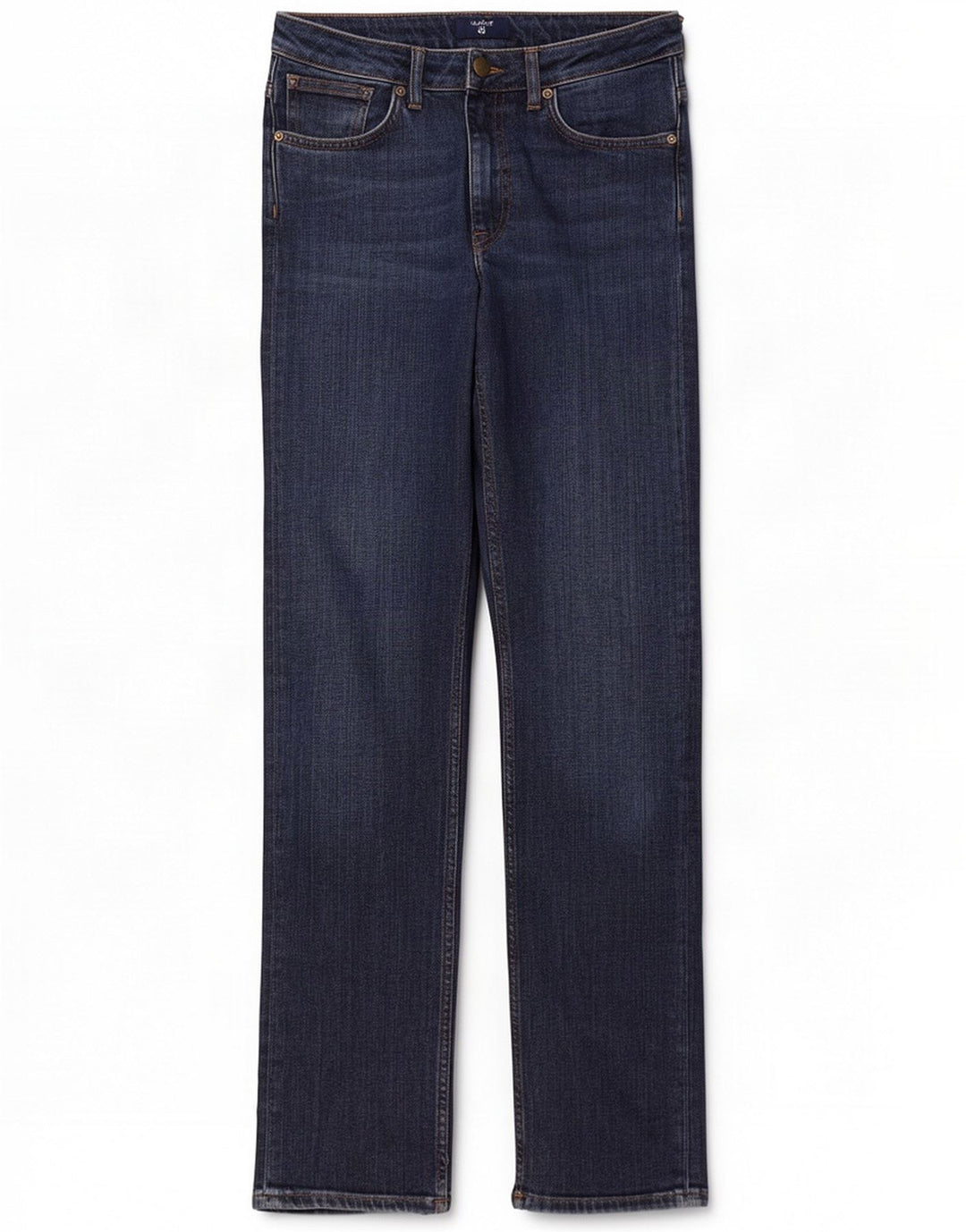 Gant almindelige lige jeans til kvinder W30 L32 Marineblå bomuld