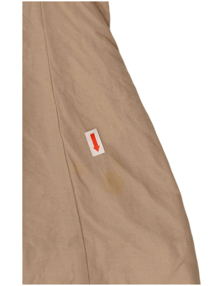 Armani Dame 1 Knap Blazer Jacket UK 10 Small Beige Bomuld